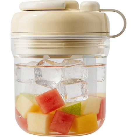 à Glaçons Bouteille 2 en 1 avec Goulot Large et Pailles Intégrés (1/5)