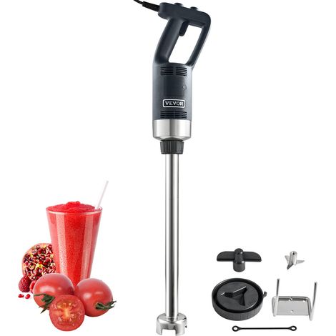 Mixeur Plongeant 750 W Mélangeur à Main Immersion Commercial Robuste 855 mm Vitesse Variable Lame en Acier Inoxydable 304 Mixeur Portable Polyvalent pour Soupe Smoothie Purée Aliments pour Bébés (1/5)