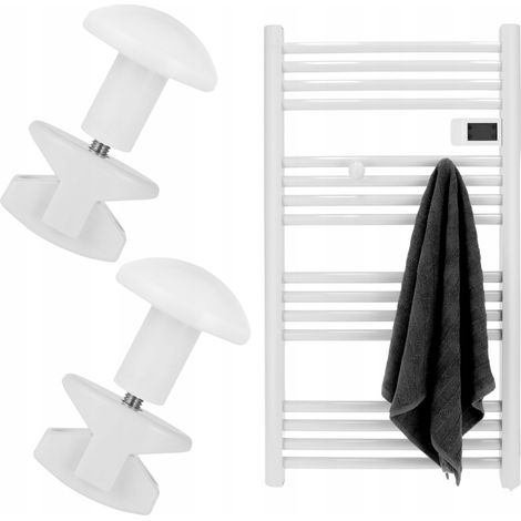 Ganci per termosifone da bagno PARIS White, set da 2 (1/5)