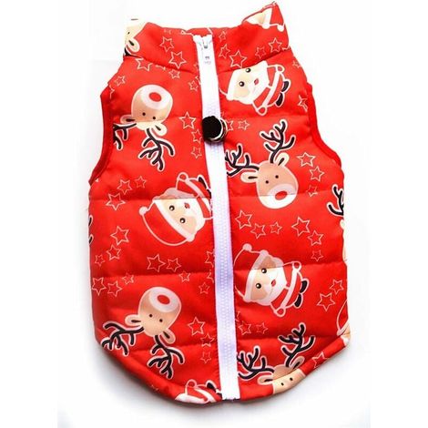 Vêtements d'hiver pour animaux de compagnie (XS, Père Noël rouge)-Fei Yu
