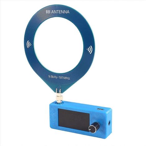 SI4732-Radio, SMA-Schnittstelle, AM/FM-Vollbandempfang (LSB), USB-Anschluss, Rahmenantenne, 1,9-Zoll-IPS-Bildschirm, blau (1/5)