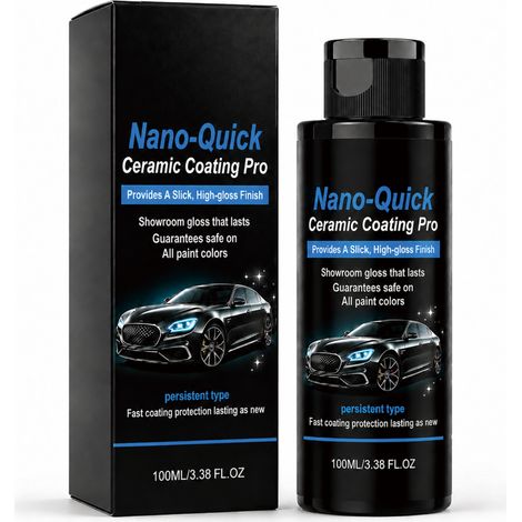 Agent de revêtement nano-céramique réduisant l'adhérence de l'eau de pluie et des taches, améliorant la brillance de la peinture, et s'utilise pour l'entretien, le nettoyage et la protection quotidien (1/5)