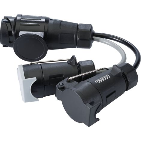 Draper 13-Pin Euro to 7-Pin N-Type and S-Type Trailer Connector Converter (Model 99661) (1/5)
