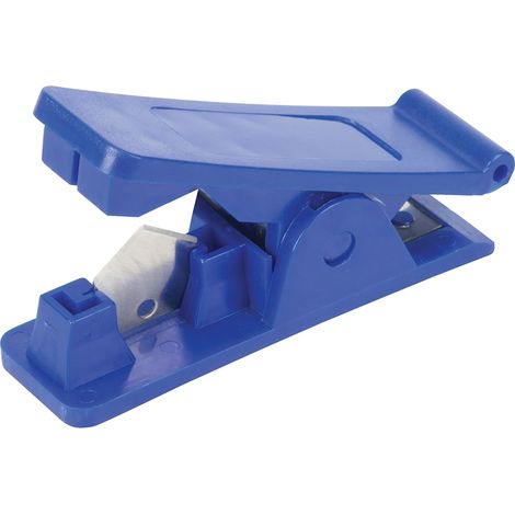 Tagliatubi per tubi di plastica e di gomma taglierino lama acciaio Silverline