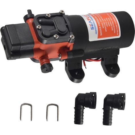 Pompe à membrane Seaflo 12 V, débit 3,8 l/min (1,0 gal/min), pression 40 psi - Caravane/camping-car/bateau/usage marin