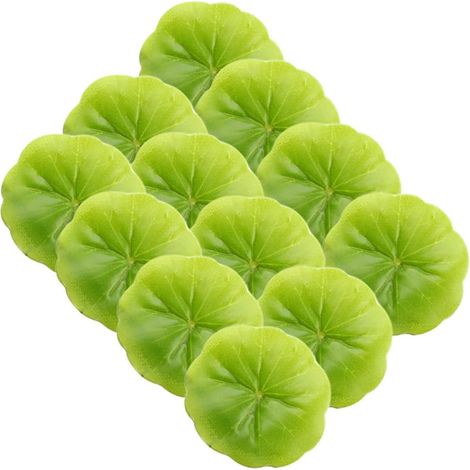 Décoration Flottante pour Bassin de 6 Cm 30 Feuilles de Artificielles en Plastique, Réalistes et Faciles à Nettoyer pour Aquarium et Étang (1/5)