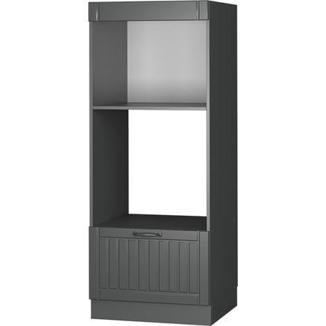 Set mobili bagno Fame-Line, Grigio scuro, 60 cm aperto, Vicco