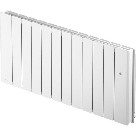 Noirot – Radiateur à inertie fonte 1500W – Bas blanc connecté – Chaleur douce et enveloppante – Application Intuis Connect pour contrôle à distance - M153315