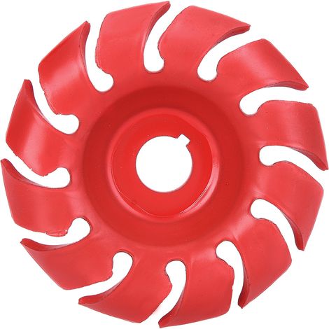 Ortviai Disque de polissage 12 dents en acier au manganèse rouge Ø90 mm pour meuleuse angulaire (1/5)
