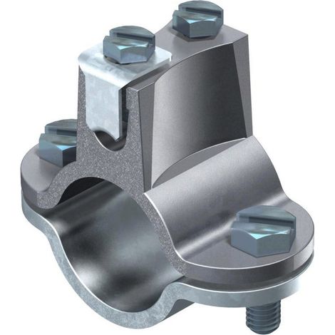 OBO Bettermann Erdungsschelle für Bandstahl 1 1/2" Stahl tauchfeuerverzinkt, 5052157