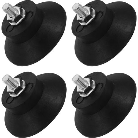 Patins en caoutchouc anti-vibrations Garneck avec support stable, (1/5)