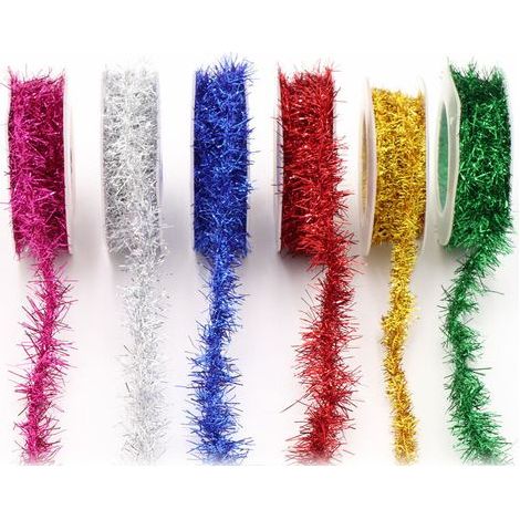 Pair 6 pièces Guirlande de fil métallique exquise, mini guirlande métallique, décoration de Noël