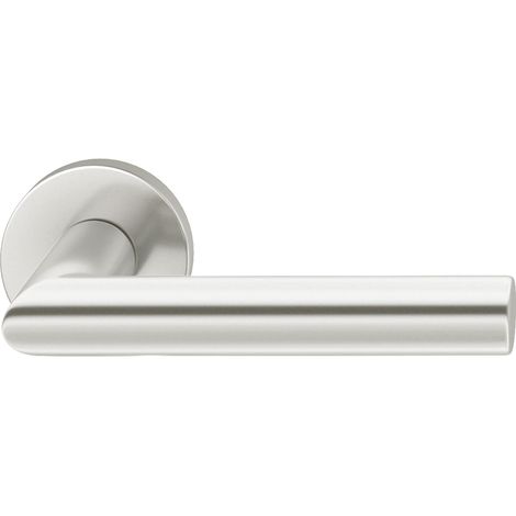 FSB Haustürhalbgarnitur 70 1076 rechts, runde Rosette, Aluminium silber eloxiert (1/5)
