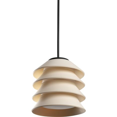 TOBA Pendelleuchte mit Baldachin beige