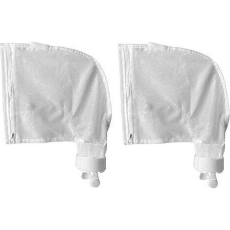 Aiperq Sac pour Nettoyeur de Piscine pour Polaris 280, 480, Sacs à glissière en Nylon Blanc Tout Usage(2pk) (1/4)