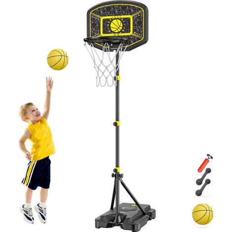 Panier de Basket pour Enfants, Hauteur Réglable de 110-190 cm Jouets d'extérieur et d'intérieur pour Enfants (1/5)