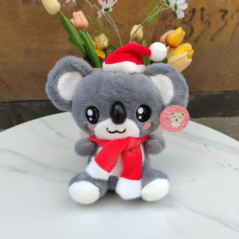 Peluche De Noël - Figurine En Peluche Miniature Avec Chapeau De Père Noël - Décoration Pour Arbre De Noël - Lot De Jouets En Peluche Pour Faveurs De Fête Ou Remplissage De Chaussettes - 10 Pouces (1/3)