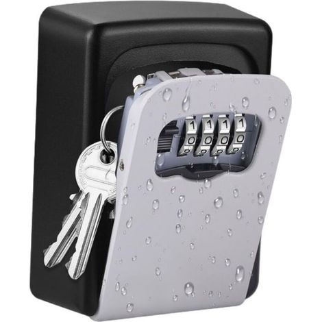 Cassetta portachiavi sicura a parete – password personalizzabile a 4 cifre – 10.000 combinazioni possibili (1/4)