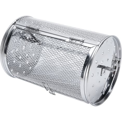 Ortviai Cage de grillage rotatif en acier inoxydable 304, 120 x 180 mm, pour cacahuètes, café, noix – lavable au lave-vaisselle (1/5)