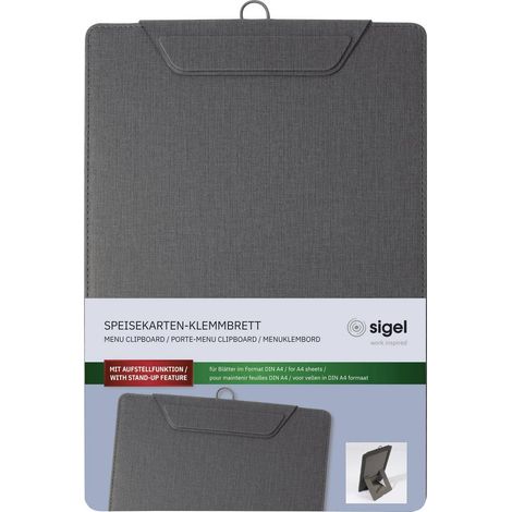 Sigel KB110 Portadisplay per menu DIN A4 Antracite (L x A) 23 cm x 33 cm (1/5)