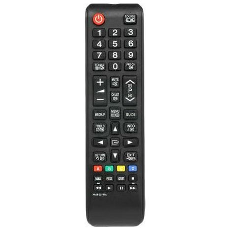 Mando a distancia inalámbrico universal para televisores HD, LED, digitales e inteligentes, color negro. (1/4)