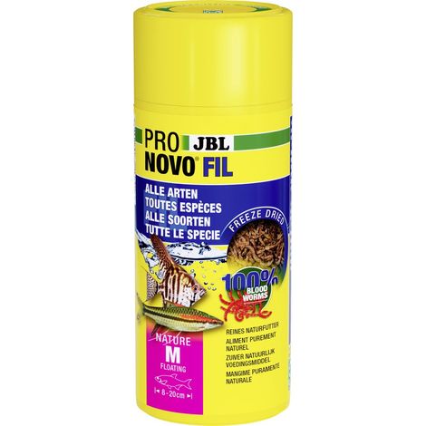 JBL Fischfutter Pronovo Fil Rote Mückenlarven 250 ml Fischfutter