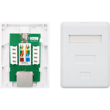 Roseta Superficie Red NANOCABLE 10.21.1101 Blanco 8433281005839 S0231803 NANOCABLE (1/4)
