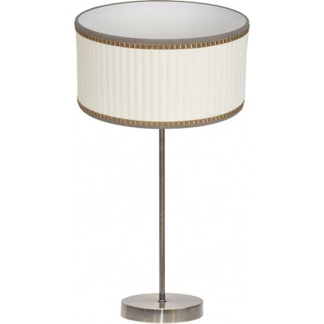 Lampada da Tavolo Alto Soprano 1xe27 Pelle/beige 60x30x30 Cm
