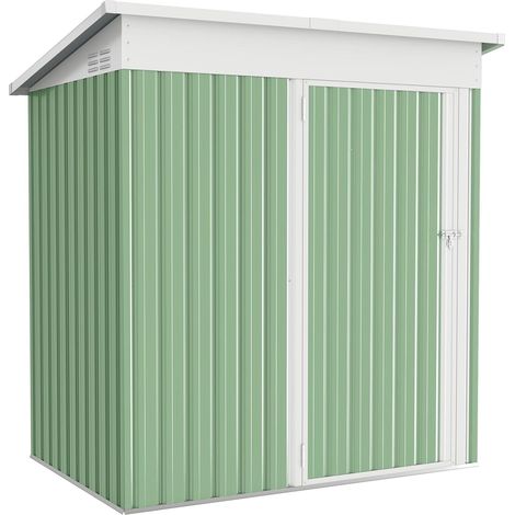 YODOLLA 3x5FT Garden Metal Storage Shed with Lockable Door Utility Room Tool Shed For Garden,Green