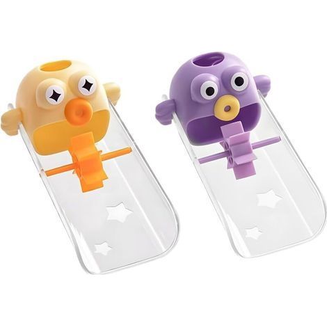 2 Pieces Faucet Extender Child Faucet Extender Silicone Faucet Extender Faucet Extender for Kids Baby Children Faucet Extender for Kids (Yellow, Purple) (1/5)