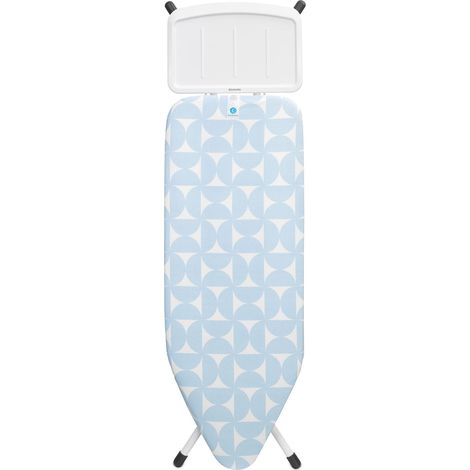 Brabantia - Asse da Stiro C per Ferro a Vapore XL - Grande & Pieghevole - Altezza Regolabile - Piedini Antiscivolo - Fodera in Cotone Blocco Trasporto - Fresh Breeze - 124 x 45 cm (1/5)