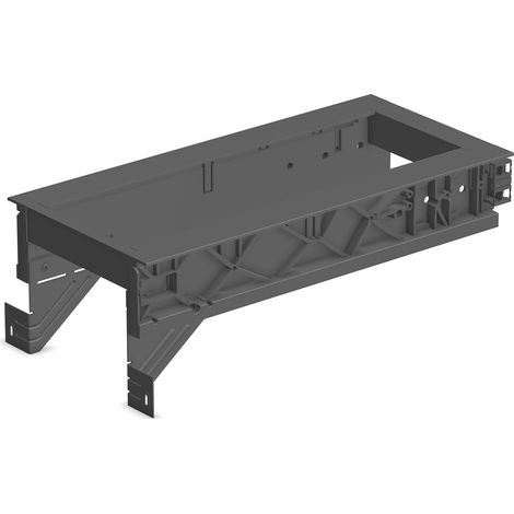 Ninka Hängerahmen KB 300mm - Halterung für Mülleimer passend zu eins2sechs Mülltrennsystem, Aluminium dunkelgrau