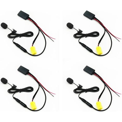 Adaptateur microphone mains libres pour câble audio 5.0 de voiture 4X pour Alfa Romeo Punto 159