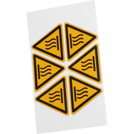 Autocollants D'avertissement de Brûlure pour Surfaces Chaudes en Éthylène Auto-adhésif, 2 Feuilles, Couleur Vive, pour Surfaces Lisses comme Verre et Métal (1/5)