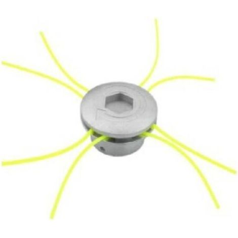 Ecleanfy-Tête de coupe en aluminium pour tondeuses à gazon 4 temps avec barre transversale – Accessoire d'entretien – Tête de coupe en aluminium brossé