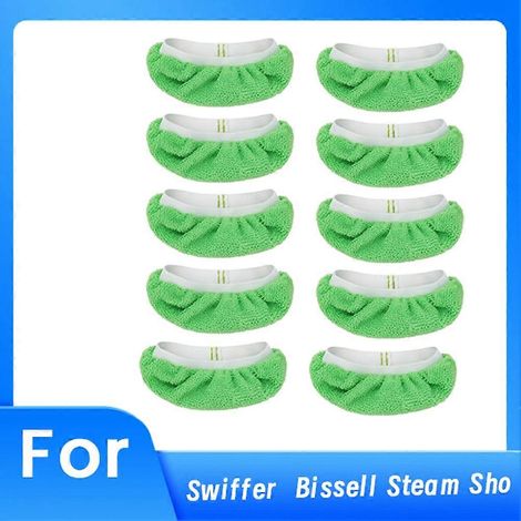 Chiffons en microfibre pour nettoyeur vapeur portable : compatibles avec Bissell Steam S, Wagner, Pursteam, McCulloch, Dupray et Comforday (lot de 10). (1/5)