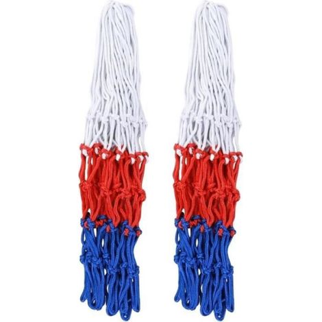 Filet De Basket - Nylon Haute Résistance - 45 Cm Longueur - 12 Anneaux - Pour Paniers Standards - Lot De 2 (1/4)