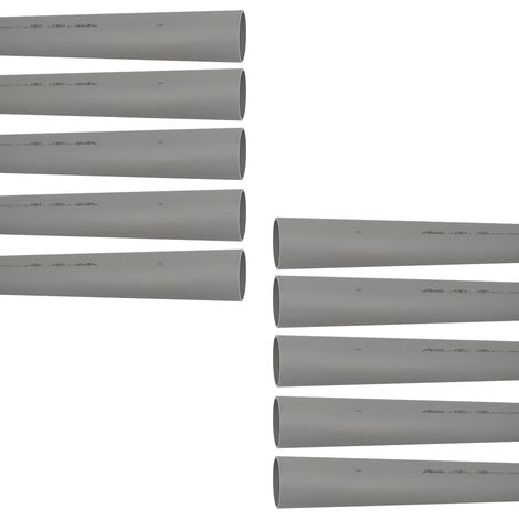 10 tubes PVC compact NF-Me - diamètre 75 mm - 4 mètres - ép. 3.0 mm - Nicoll (1/2)