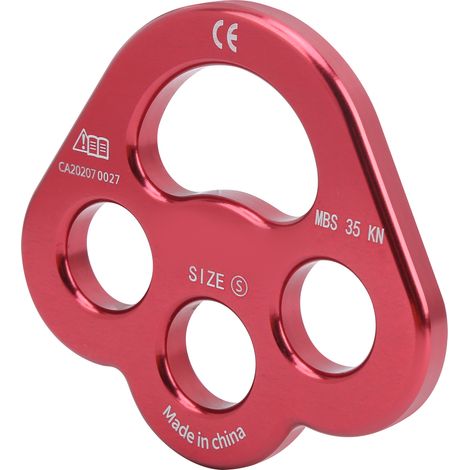 Corde Camnal 3 trous, plaque de gréement, ancrage, séparateur, matériel d'escalade, vin rouge (1/5)