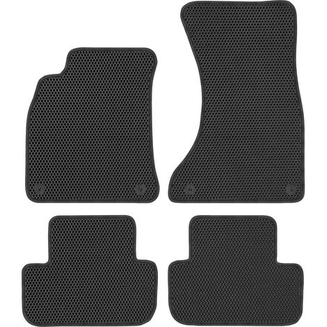 Alfombrillas exclusivas para Audi A4 B8 de 2007 a 2015 - EVA con diseño de panal de abeja en color negro. (1/5)