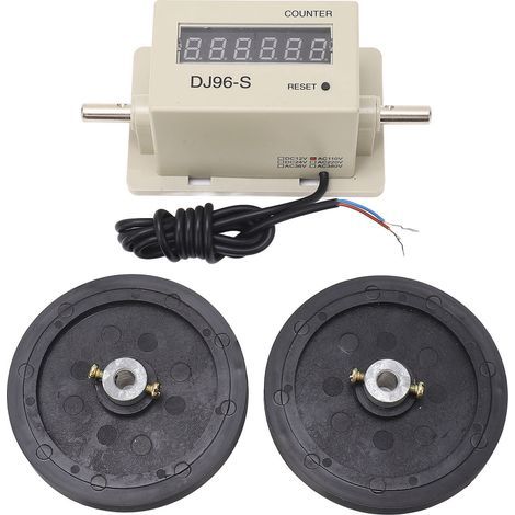 Roue de mesure métrique en mètres, distance de mesure numérique de 0,01 à 999999 m avec 2 roues AC110V (1/5)
