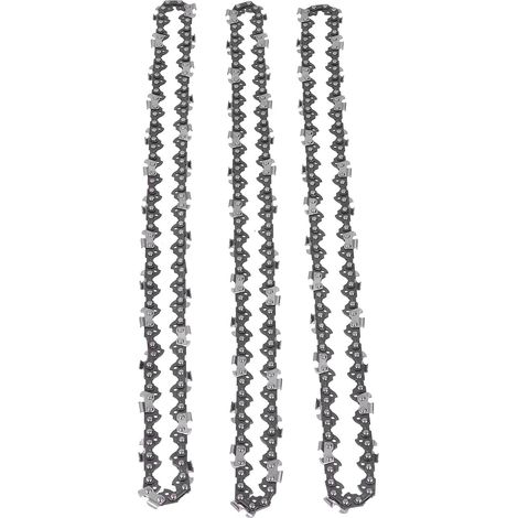 Chaîne de tronçonneuse, 3 pièces, partie universelle, pas de 3/8 pouces, 1.3mm, épaisseur de dent de guidage central pour artisan 16 pouces 56DL