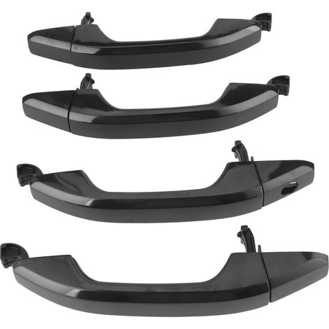 Quatre poignées de porte noir brillant, numéros de modèle 22923605, 23236150, 22929464 et 22923599, pour Chevrolet Silverado. (1/5)