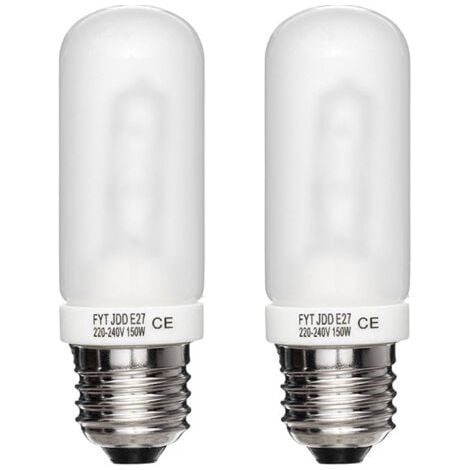 2 pièces E27 150W 3700K studio flash modélisation tube lumière 220V-230V (1/5)