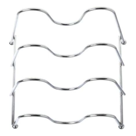 1 support pour couvercles, 19 x 18 x 15 cm, rangement vertical pour couvercles, assiettes et plaques, organisation de placard cuisine (1/4)