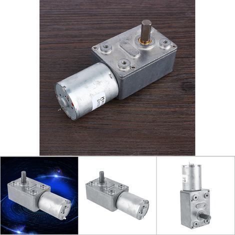 12V Reversibler elektrischer Schneckengetriebemotor, hohes Drehmoment und Drehzahlreduzierung (6 U/min) (1/5)