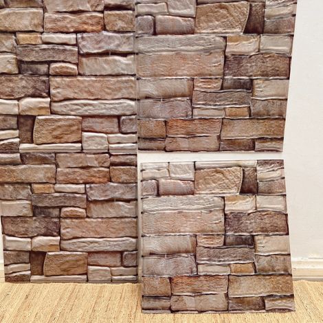 (Style 24, 30X30Cm - 5 pièces) Crédence carrelée auto-adhésive, design épais, convient à toutes les pièces. (1/4)
