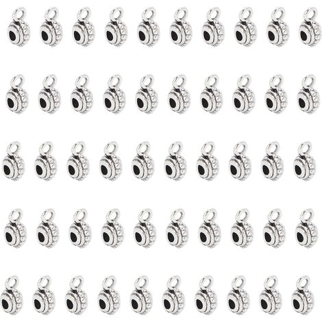 50 perles de tresses D04, forme lanterne, DIY pour dreadlocks, décoration capillaire pour barbe et cheveux (1/5)