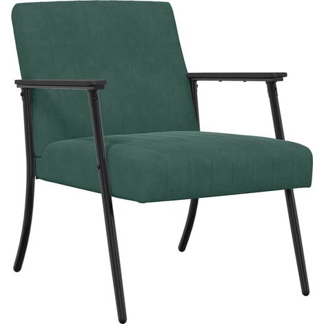 Armchair Dark Green 59 x 75 x 78 cm Velvet vidaXL