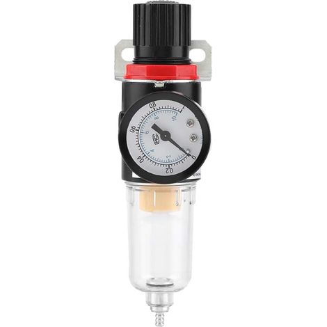 Compresseur d'air Commutateur de Vanne de Pression Régulateur de pression d'air comprimé 1/4 "Filtre de compresseur d'air Régulateur de pression d'eau Siphon séparateur Outil de nettoyage (1/5)